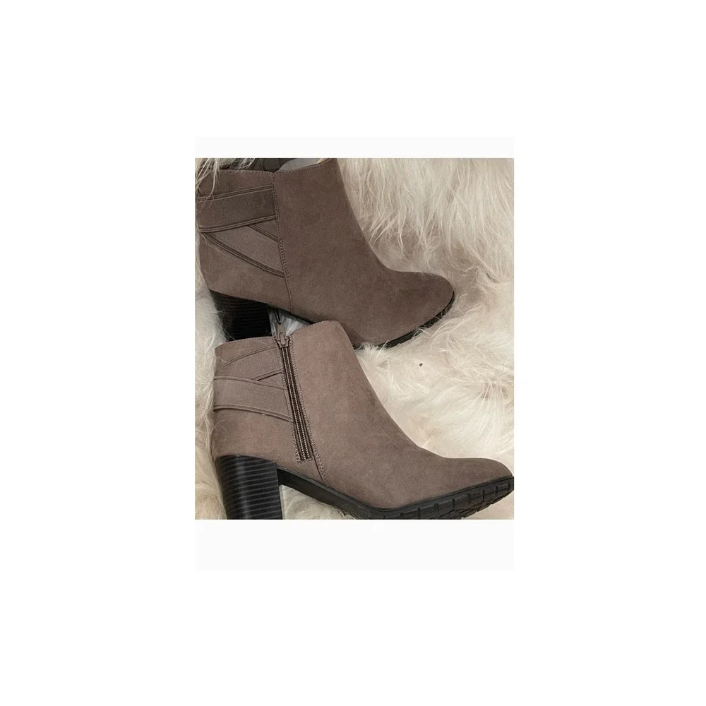 NWT Sz 8.5  A New Day CANDYCE Bootie Boots Bark Brown